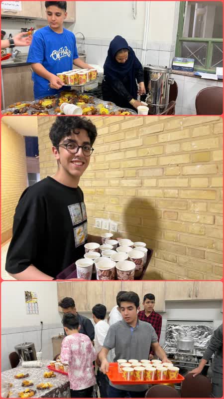 مراسم افطاری دانش آموزان