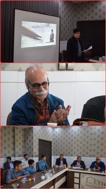 حضور نویسنده بزرگ حوزه کودک جناب آقای فرهاد حسن زاده در آموزشگاه